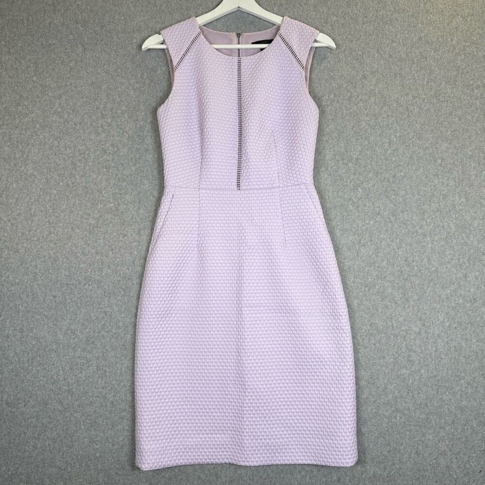 J Crew Portfolio dress womens 00 lavender purple preppy business